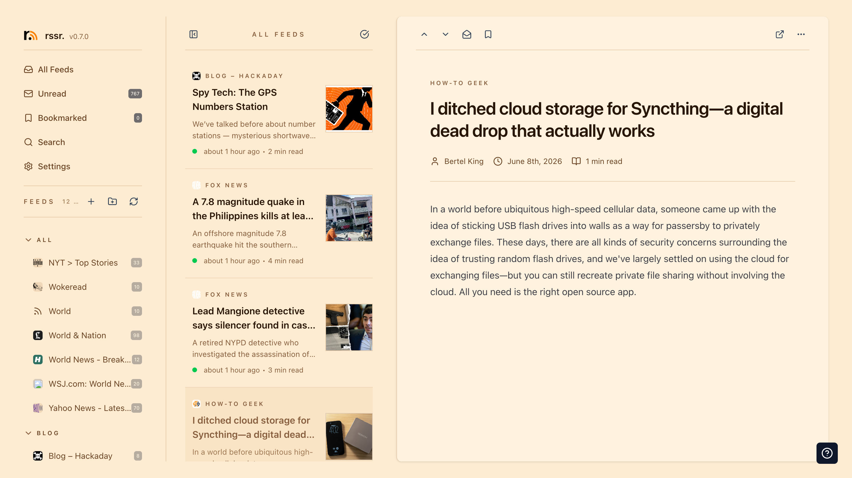 Sepia theme