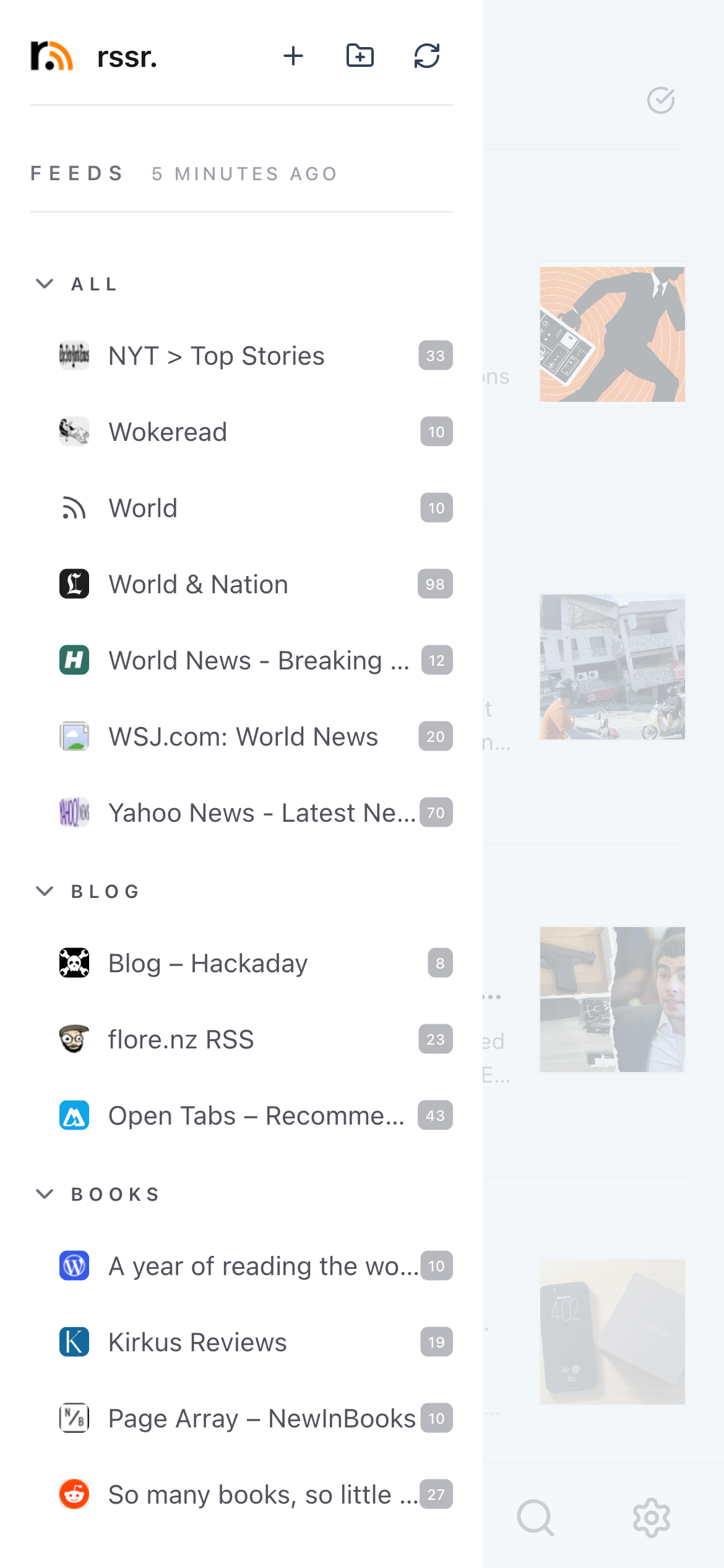 Mobile sidebar